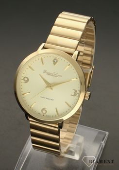 Zegarek damski na złotej bransolecie Bruno Calvani BC3354 GOLD. Koperta nie zawiera niklu i innych pierwiastków szkodliwych dla zdrowia. Wykorzystanie wysokiej jakości stali w deklu (dolna część zegarka) gwarantuje, że  (6).jpg